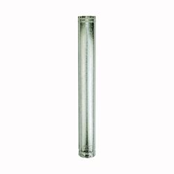 AmeriVent 6E3 Type B Gas Vent Pipe, 6 in OD, 3 ft L, Galvanized Steel, Pack of 6 