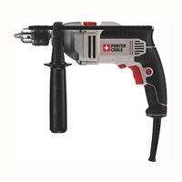 Porter-Cable PCE141 Hammer Drill, 7 A, Keyed Chuck, 1/2 in Chuck, 52,700 bpm, 0 to 3100 rpm Speed 