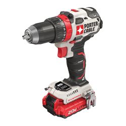 PORTER-CABLE PCCK607LB Drill/Driver Kit, Battery Included, 20 V, 1/2 in Chuck, Ratcheting Chuck 