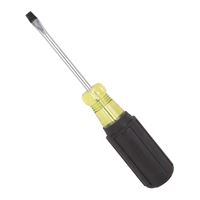 Vulcan Screwdriver, 3/16 in Drive, Slotted Drive, 6-1/2 in OAL, 3 in L Shank, Plastic/Rubber Handle 