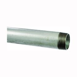Kloeckner Metals GALV 11/4 Pipe, 1-1/4 in, 21 ft L, Threaded 