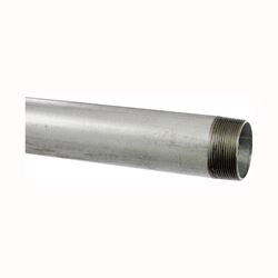 Kloeckner Metals GALV 11/2 Pipe, 1-1/2 in, 21 ft L, Threaded 