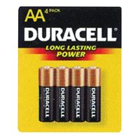 Duracell COPPERTOP MN1500 Series MN1500B4Z Battery, 1.5 V Battery, AA Battery, Alkaline, Manganese Dioxide 