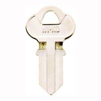 Hy-Ko 11010CG4 Key Blank, Brass, Nickel, For: Chicago Cabinet, House Locks and Padlocks, Pack of 10 