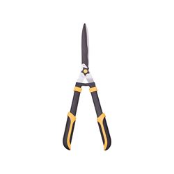 Landscapers Select GH3196 Heavy-Duty Hedge Shear, Straight with Wave Curve Blade, 8 L Blade, Steel Blade, 22 in OAL 