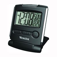 Westclox 72028 Alarm Clock, CR2032 Lithium Battery, LCD Display 