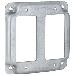 Raco 809C Exposed Work Cover, 4-3/16 in L, 4-3/16 in W, Square, Galvanized Steel, Gray 
