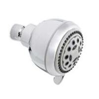 Plumb Pak K701CP Shower Head, Round, 1.8 gpm, 5-Spray Function, Polished Chrome, 3.35 in Dia 