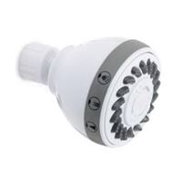Plumb Pak K704WH Shower Head, Round, 1.8 gpm, 3-Spray Function, 2.7 in Dia 