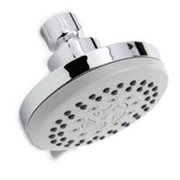 Plumb Pak K702CP Shower Head, Round, 1.8 gpm, 5-Spray Function, Polished Chrome, 3.9 in Dia 