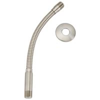 Plumb Pak K780BN Shower Arm and Flange, 11-1/2 in L, Stainless Steel, Brushed Nickel 