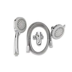 Plumb Pak K751CP Shower Head Kit, 1.8 gpm, 5-Spray Function, Polished Chrome, 60 in L Hose 