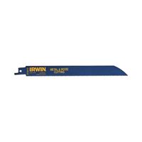 Irwin 372810 Reciprocating Saw Blade, 2 in W, 8 in L, 10 TPI, Bi-Metal Cutting Edge 