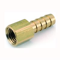 Anderson Metals 129F Series 757002-0406 Hose Adapter, 1/4 in, Barb, 3/8 in, FPT, Brass, Pack of 5 
