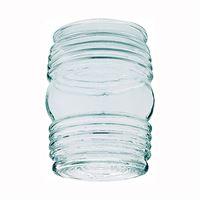 Westinghouse 8561700 Light Shade, 3-5/8 in Dia, Jelly Jar, Glass, Clear 6 Pack 