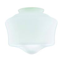 Westinghouse 8557800 Light Shade, 7-1/4 in Dia, Schoolhouse, Glass, White, Pack of 6 
