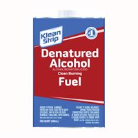 Klean Strip QSL26 Denatured Alcohol Fuel, Liquid, Alcohol, Water White, 1 qt, Can, Pack of 6 