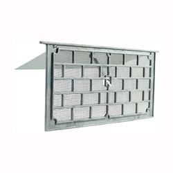 Master Flow LW1 Foundation Vent, 50 sq-in Net Free Ventilating Area, Aluminum, Pack of 12 