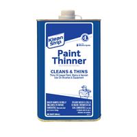 Klean Strip QKPT94003 Paint Thinner, Liquid, Free, Clear, Water White, 1 qt, Can 