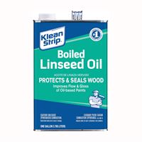 Klean Strip GLO45 Linseed Oil, Liquid, Clear Amber, 1 gal, Can 