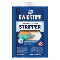Klean Strip KWIK-STRIP QKWS961 Paint and Varnish Stripper, Liquid, Aromatic, 1 qt, Can 