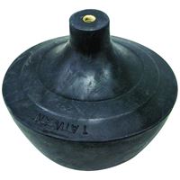 ProSource PMB-198 Toilet Tank Ball, #6-32UNC Rod, Rubber, Black 