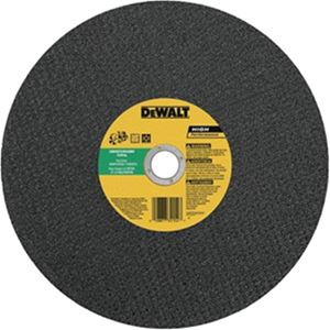 DeWALT DW8025 Cutting Wheel, 14 in Dia, 1/8 in Thick, 20 in Arbor, 24 Grit, Silicone Carbide Abrasive