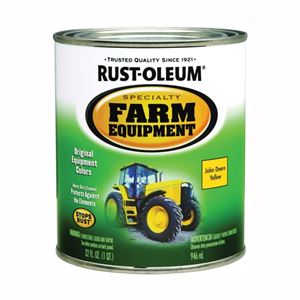 RUST-OLEUM SPECIALTY 7443502 Farm Equipment Enamel, Yellow, 1 qt Can