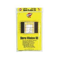 Warps Easy-On Series EZ-36 Storm Window Kit, 36 in W, 2 mil Thick, 72 in L, Clear 36 Pack 