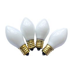 Hometown Holidays 19151 Replacement Bulb, 5 W, Candelabra Lamp Base, Incandescent Lamp, Ceramic White Light 