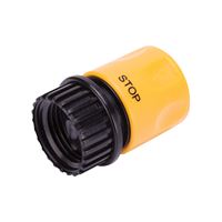 Landscapers Select GC520 Hose Connector, 3/4 in, Female, Plastic, Yellow and Black 