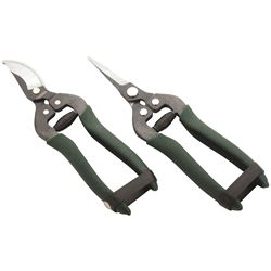 Landscapers Select GP1019+GP1020 Floral and Fruit Shear Set, Steel Blade, Steel Handle, Cushion-Grip Handle 