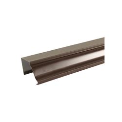 Amerimax 2400619120 Gutter, 10 ft L, 5 in W, 0.185 Thick Material, Aluminum, Brown, Pack of 10 