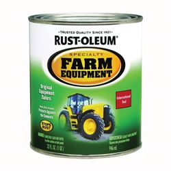 RUST-OLEUM SPECIALTY 7466502 Farm Equipment Enamel, International Red, 1 qt Can 