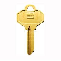 Hy-Ko 11010BW6 Key Blank, Brass, Nickel, For: Baldwin Cabinet, House Locks and Padlocks, Pack of 10 