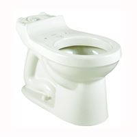 American Standard Champion Series 3395A001.020 Toilet Bowl, Elongated, 1.6 gpf Flush, 12 in Rough-In, Vitreous China 