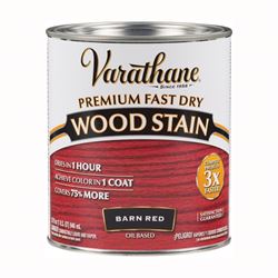 Varathane 307414 Wood Stain, Barn Red, Liquid, 1 qt, Can 