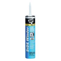 DAP 00816 Siding and Window Sealant, Clear, 5 to 7 days Curing, 20 to 140 deg F, 10.1 oz Cartridge 12 Pack 