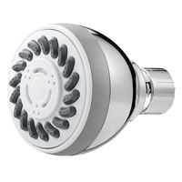 Boston Harbor SD3068CP Fixmount Shower Head, 1.75 (6.6) 80 gpm (L/MIN) psi, 1/2-14 NPT Connection, Threaded, ABS 