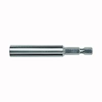 Irwin 3557181C Bit Holder with C-Ring, 1/4 in Drive, Hex Drive, 1/4 in Shank, Hex Shank, Steel, 1/CD 