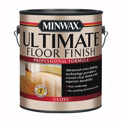 Minwax 131010000 Ultimate Floor Finish Paint, Gloss, Liquid, Crystal Clear, 1 gal, Can, Pack of 2 