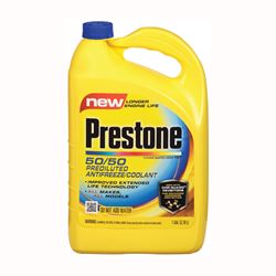 Prestone AF2100 Coolant, 1 gal Bottle, Yellow, Pack of 6 