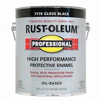 Professional 7779402 Enamel Paint, Oil, Gloss, Black, 1 gal, Can, 230 to 390 sq-ft/gal Coverage Area 