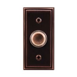 Heath Zenith SL-716-00 Pushbutton, Wired, Metal, Oil-Rubbed Bronze, Lighted 