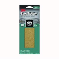 3M SandBlaster Series 11060-G-6 Sandpaper, 9 in L, 3-2/3 in W, 60 Grit, Coarse, Synthetic Mineral Abrasive 