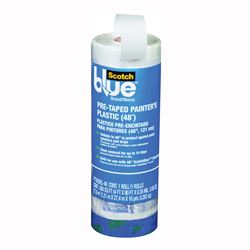 ScotchBlue PT2093EL-48 Painters Tape, 30 yd L, 48 in W, Crepe Paper Backing, Blue 