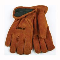 Heatkeep 50RL-L High-Durability Driver Gloves, Mens, L, 5 in L, Keystone Thumb, Easy-On Cuff, Cowhide Leather, Brown 