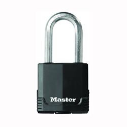 Master Lock Magnum Series M515XKADLH Padlock, Keyed Different Key, 3/8 in Dia Shackle, 2 in H Shackle, Zinc, 2 in W Body 