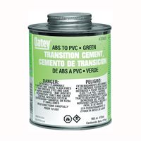 Oatey 30925 Solvent Cement, 16 oz Can, Liquid, Green 