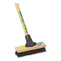 Simple Spaces 93410 Deck Scrub Brush with Handle, 3 in L Trim, 10 in W Brush, 56 in OAL 